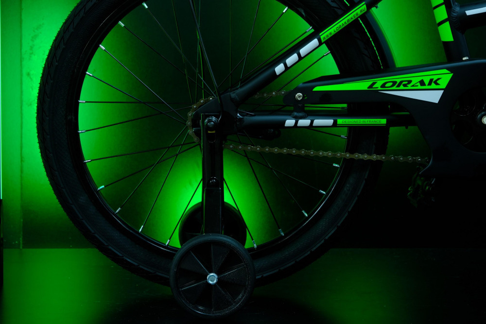 Lorak Junior 20 Boy Матовый Чёрный/Зелёный