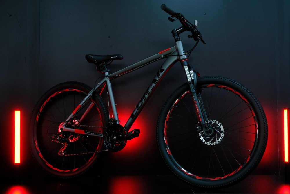 Lorak LX3 Матовый Серый/Красный рама 19 (на рост 171-182)