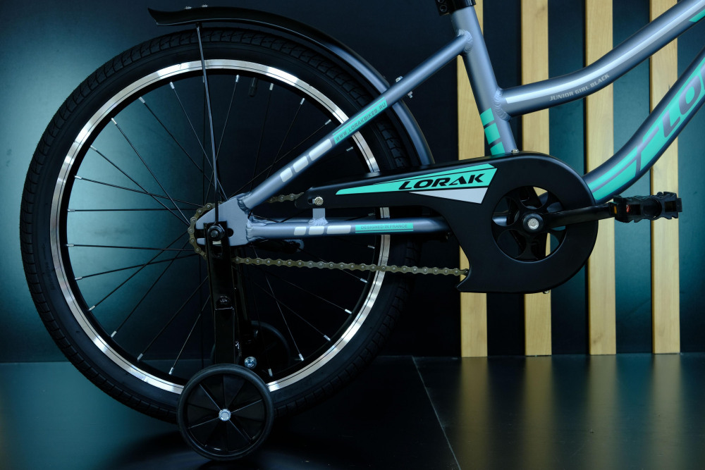 LORAK JUNIOR 20 Girl Black Матовый Серый/Светло-голубой